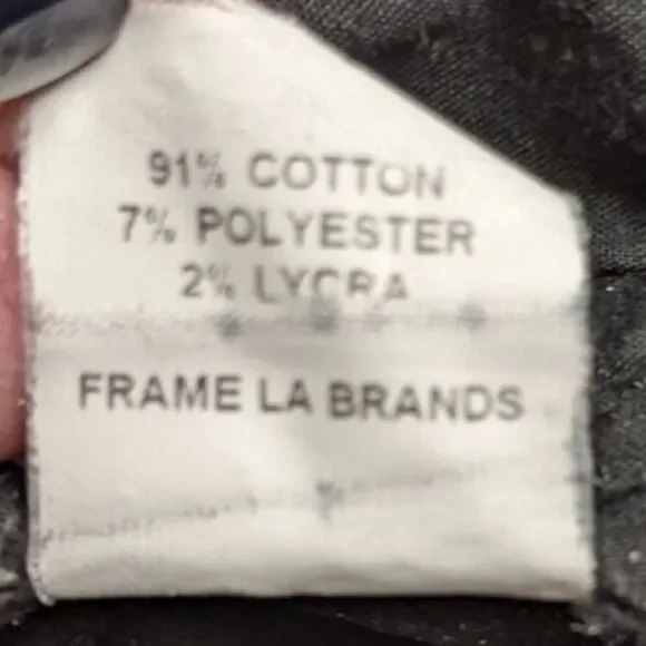 Women's Frame Denim Le Skinny de Jeanne in Film Noir (Black) Size 30 X 29 - Picture 16 of 16